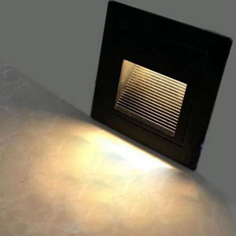 SANDIY Led Stair Light Recessed Wall Lamp Indoor Nightlights for Step Balcony Kitchen Decor Footlight 110V/220V led light led wall lamp wall light