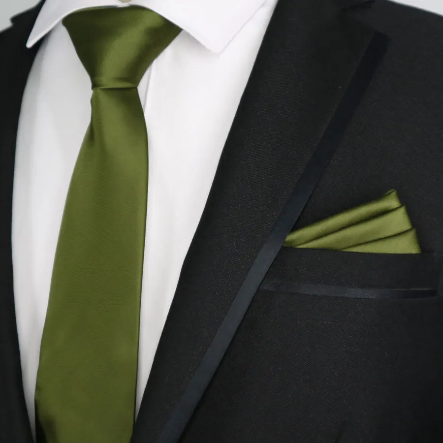21 цвет 7 см обтягивающие мужские полиэфирные шелковые галстуки Карманный квадратный набор однотонный узкий галстук наборы с платком Мужская Свадебная деловая вечеринка - Цвет: SH05