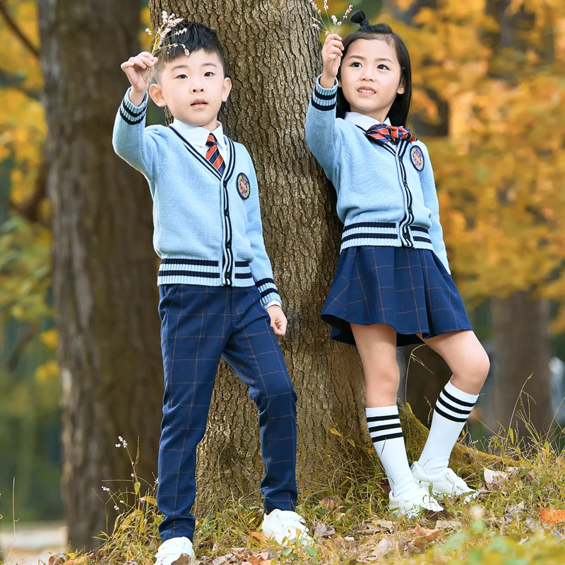 

Children's Wear Set New Style Children's Costumes Boys Girls Primary School English School Uniforms College Set