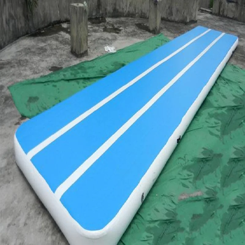 PANDAKK Tapis Gonflable de Voie de Piste de Gymnastique de Piste de Gymnastique 400 x 100 x 10CM pour la Salle de Gymnastique /à la Maison et de Gymnastique Tapis de Yoga Piste Air Tapis de Tumbling
