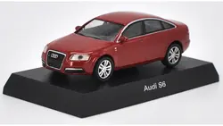 1: 64 Литой модели для Audi S6 красный Седан сплав игрушечный автомобиль миниатюрный подарки