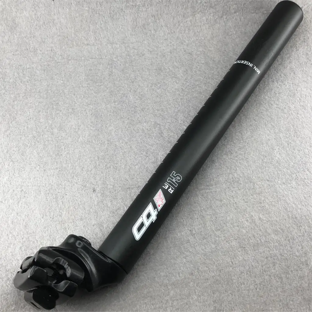 

New C4 Alloy Black C4 Aluminum Seat Post 27.2 X350mm Bicycle Seaposts Road Bike MTB Bicycle Seatpost Bicycle Parts