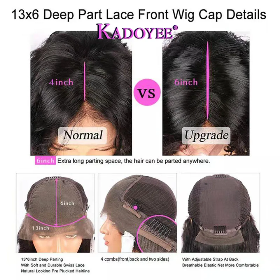 Brazilian-Short-Bob-Wig-Lace-Front-Human-Hair-Wig-13x6-Deep-Part-Remy-Hair-Wigs-for