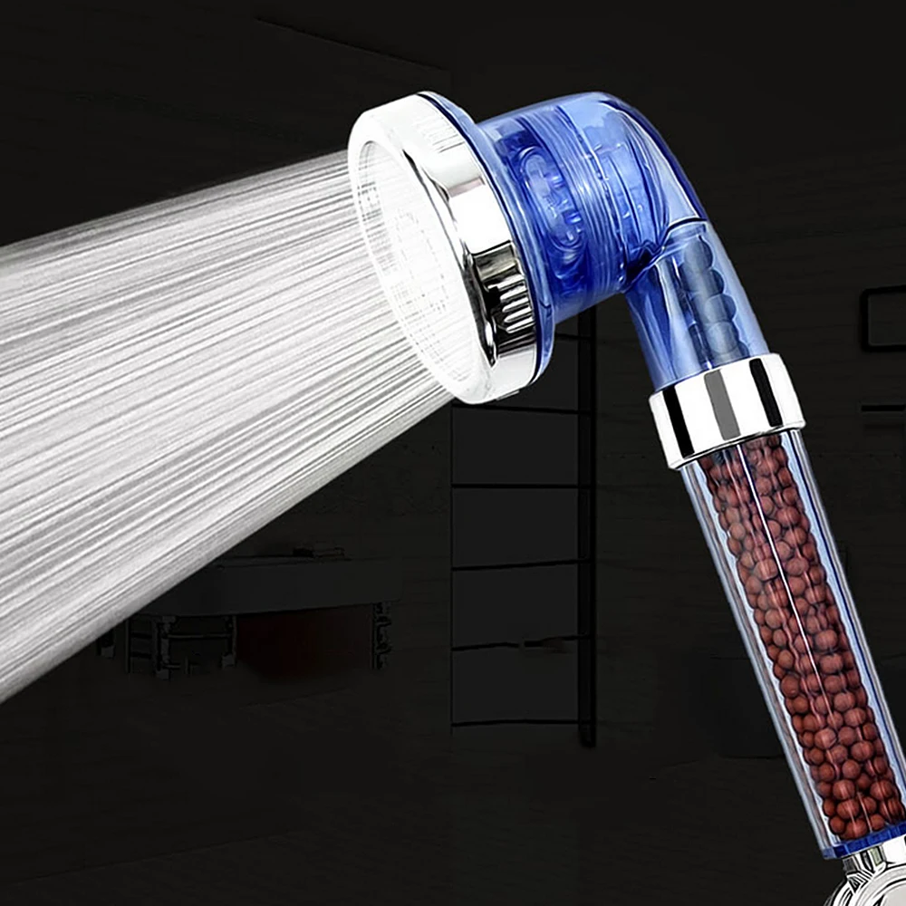 Blue Anion Shower Pressurized Water Saving Hand Held Shower Head Shower