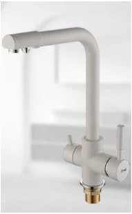 Frap Kitchen Faucets 360 Degree Rotation Black Square Water Filter Tap Water Faucet Solid Brass Kitchen Sink Water Mixer Y40102