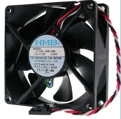 

8 см 8025 dc12v 0.34a 3110KL-04W-B66 контроль температуры охлаждающий вентилятор