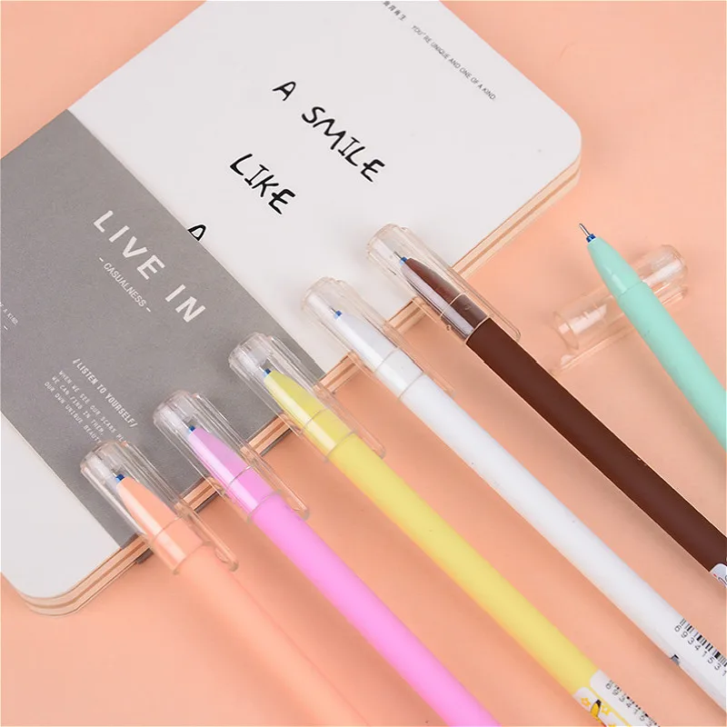 

1Pcs/sell kawaii 0.38mm erasable ballpoint pen lovely cartoon character pattern creativos School office Writing Supplies Pen
