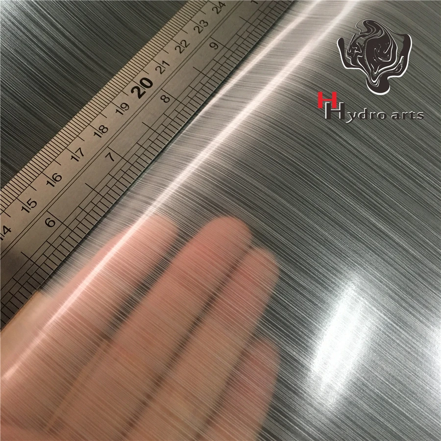 Goede HFD033 hoogwaardige metalen geborsteld Aqua print film water transfer printing film hydrografische film, 50 cm Breedte