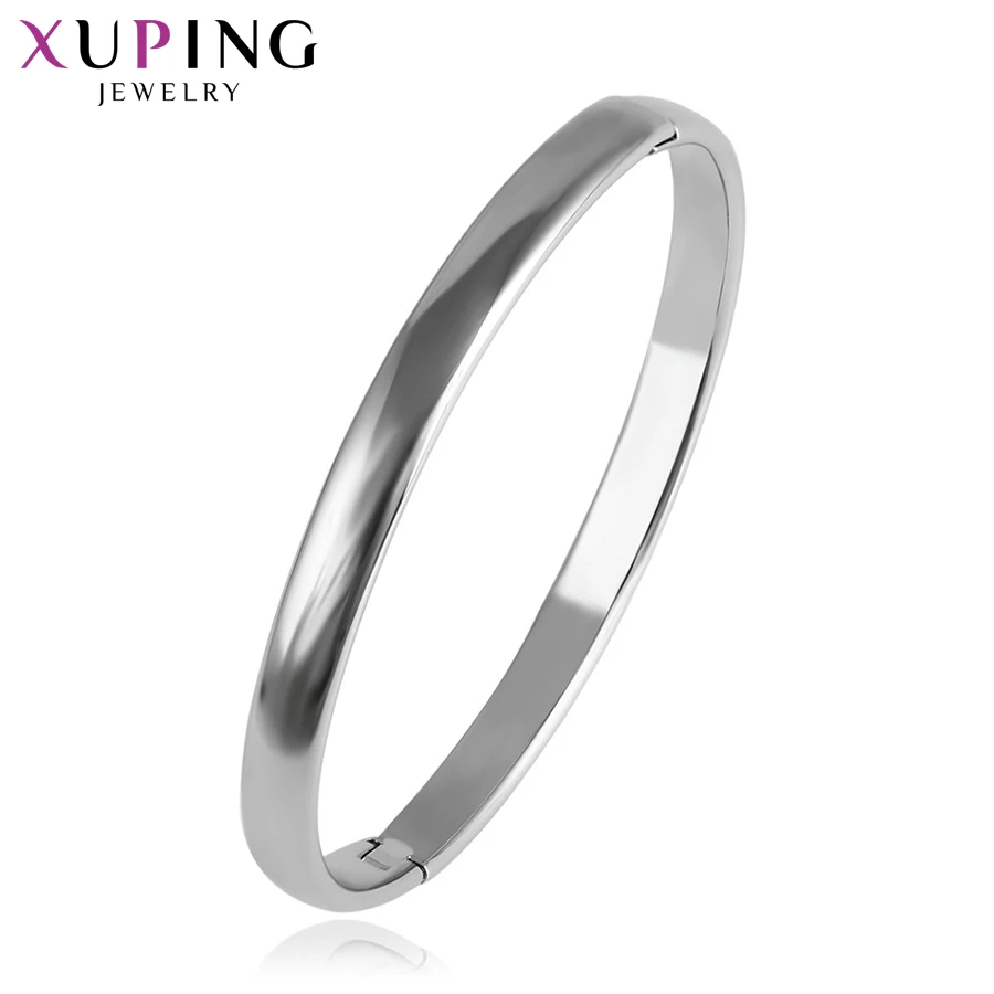 

Xuping Fashion Luxury New Arrival Bangle Charm Design Rhodium Color Plated Jewelry for Women Thanksgiving Gift S53,1-51561