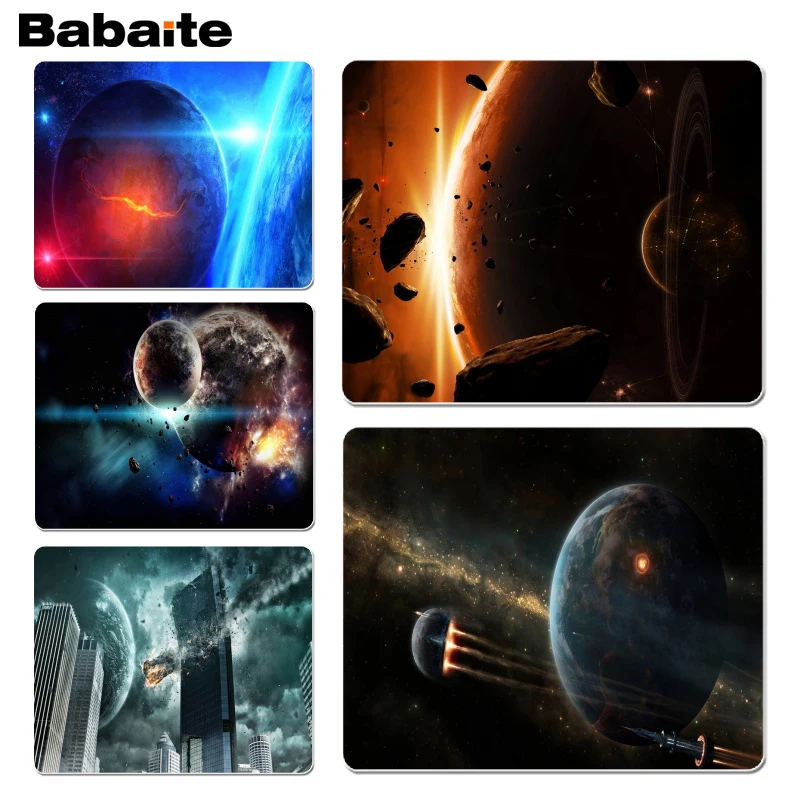 Babaite Star космический обои силиконовый коврик, чтобы Мышь игры Размеры для 18x22 и 25x29 см игр мышь колодки