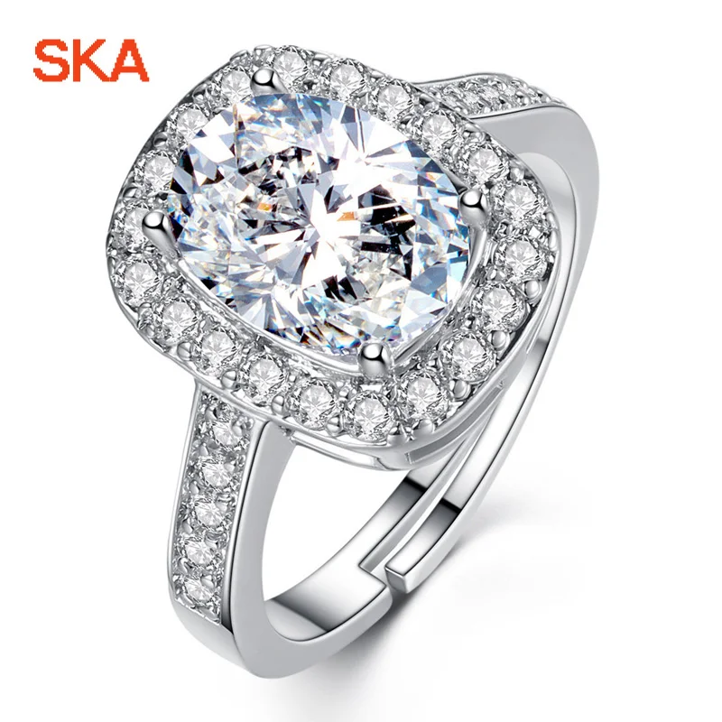 SKA обручальное кольцо кольца для Для женщин костюм Bague ювелирное изделие розовое
