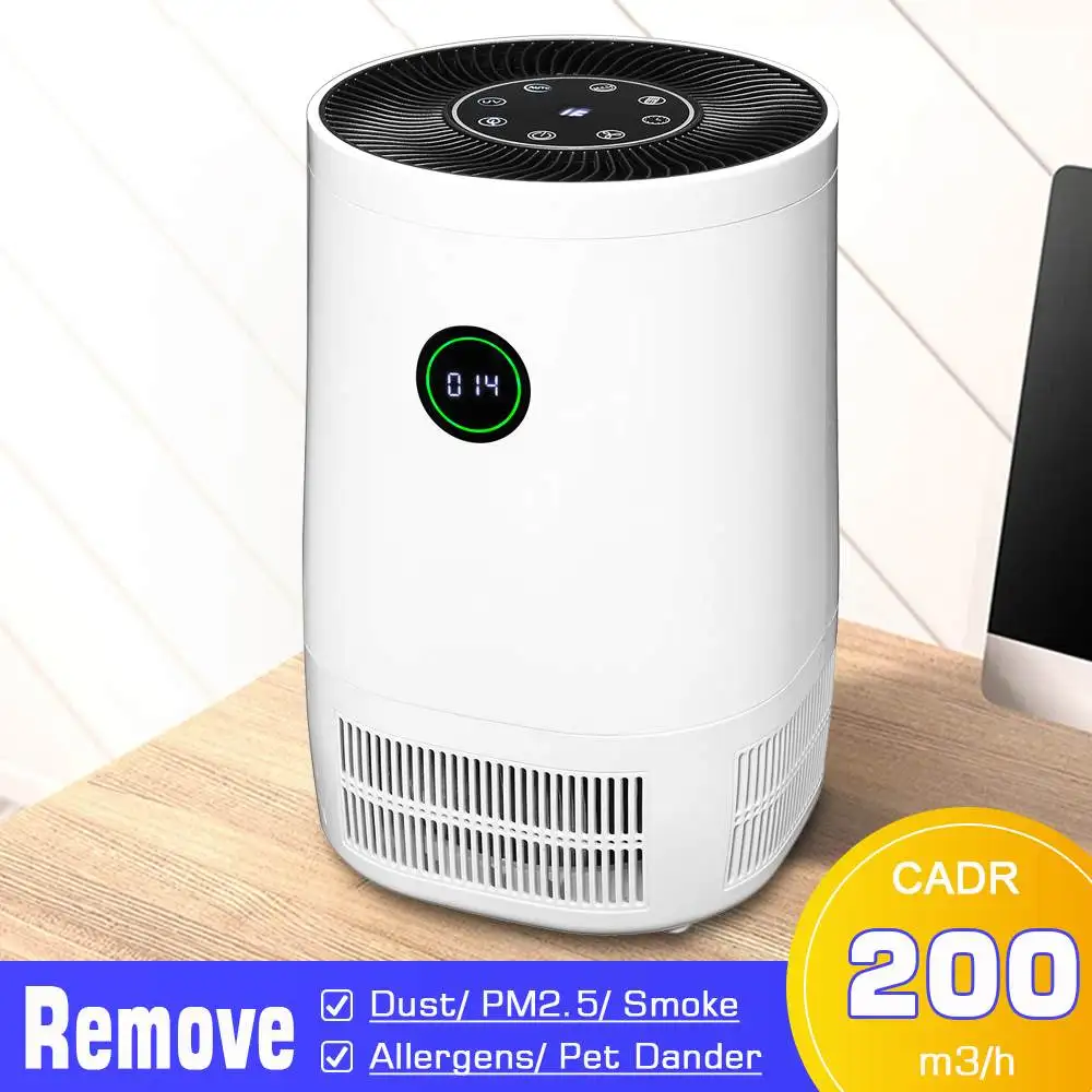 

AUGIENB Air Purifier with True Hepa Filter Odor Allergies Eliminator for Smokers Air Cleaner for Allergies and Pets Odor