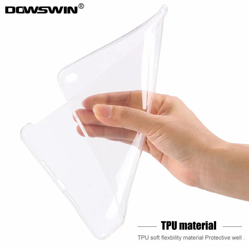 DOWSWIN Чехол для iPad Air 2 ТПУ Мягкая задняя крышка Tablet чехол для iPad Air 2 Crystal Clear задняя крышка работы с клавиатуры