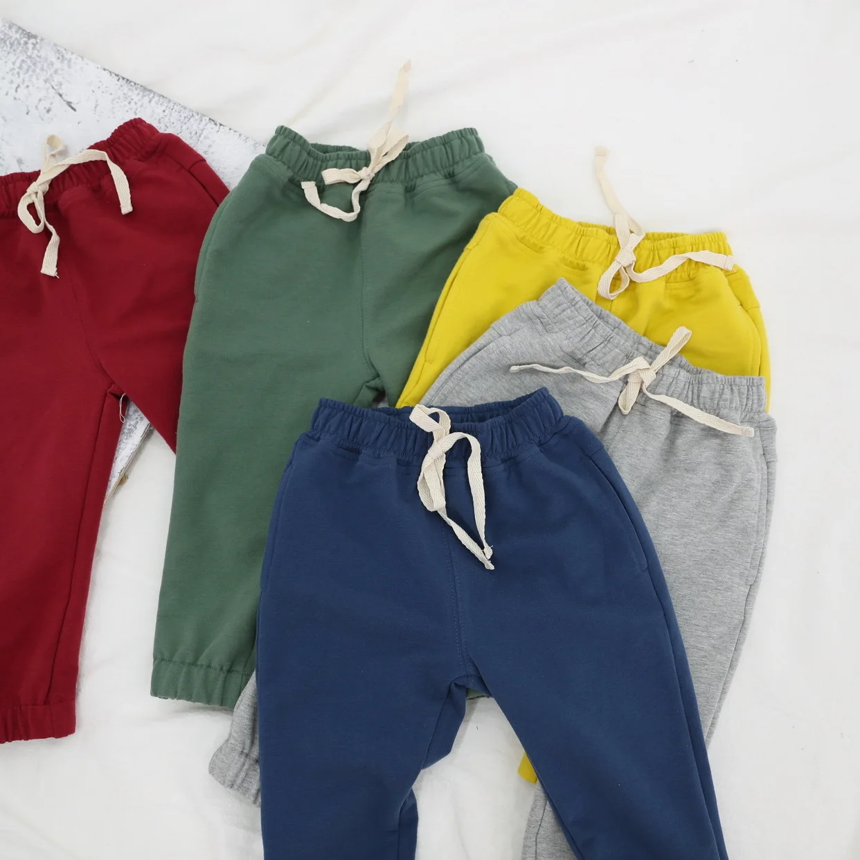 Baby On Board Foot Prints Unisex 2-6T Autumn Winter Cotton Fashion Trousers Child