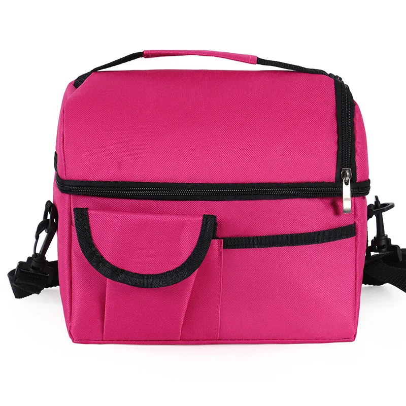 Складная сумка Термосумка для пищи на открытом воздухе сумка для пикника сумка кулер коробка для пикника Корзина для кемпинга спорта пляжа путешествия - Цвет: Rose