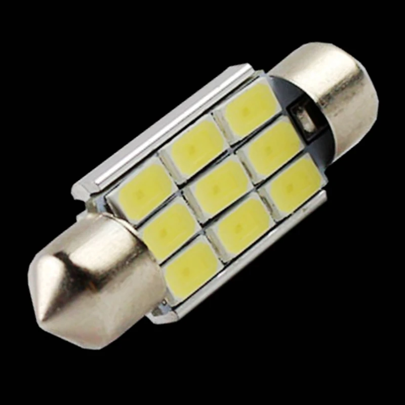 36 мм 39 41 C10W C5W CANBUS автомобильный фестонный lamp 9 SMD 5630 5730 LED безотказный купол