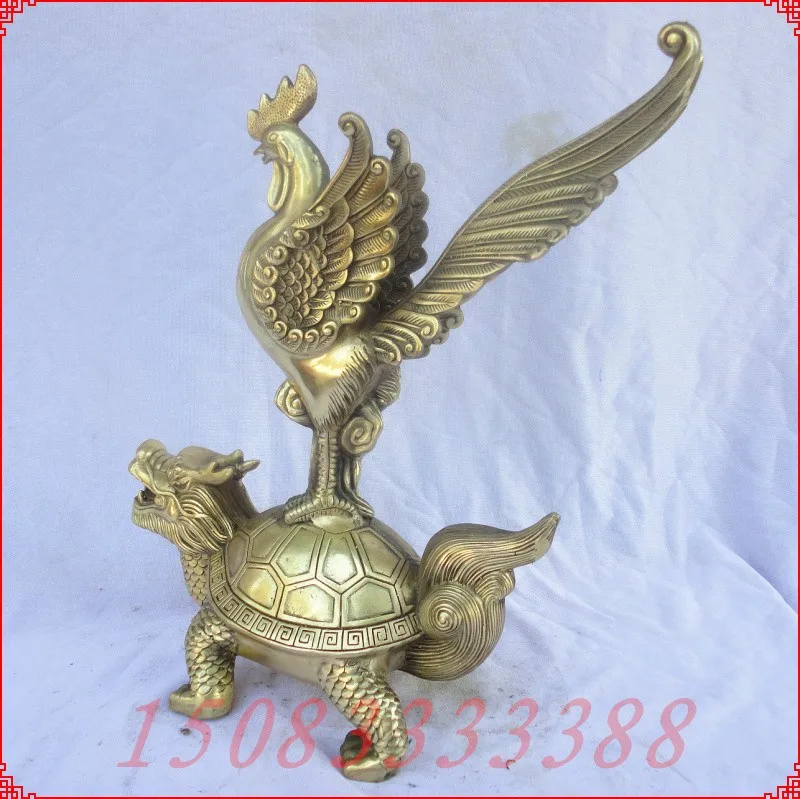 

Bronze statue copper decoration dragon turtle copper rooster Bronze crafts decoration