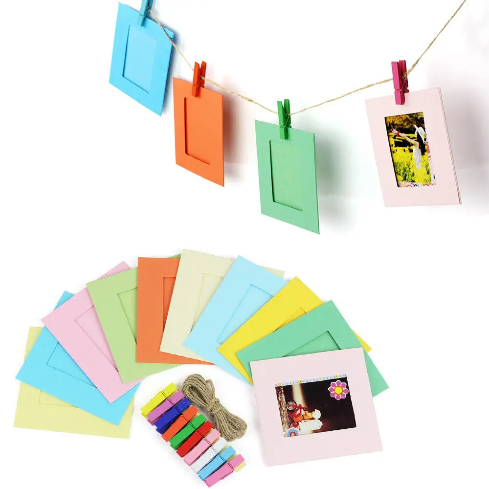 3 inch Colorful / Cartoon Wall Hanging Frame Film Photo Frames for Fujifilm Instax Mini 9 8 7s 70 25 50s 90 SP1 SP2 Mini Films magnet photo frames