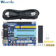 1 комплект USB PIC макетная плата PIC16F877A 12 В DC JTAG минимальная система микроконтроллер модуль MAX3232 ISP IO ICSP программный эмулятор