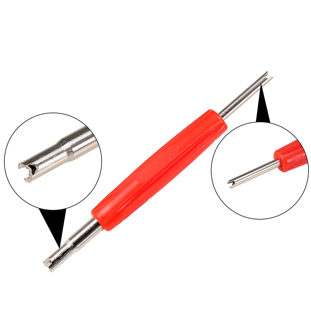 

Valve Core Remover Wrench Screw Double-edged Wrench Tyre Repairing Tools Bicycles Air Condition Valve Core Replacing Tool