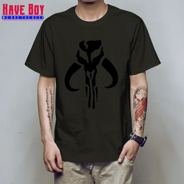boba fett skull t shirt