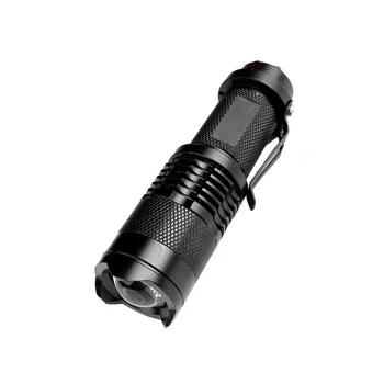

Mini Zoom Electric Torch Outdoor Lighting Portable Flashlight Third Gear Adjust QJ888