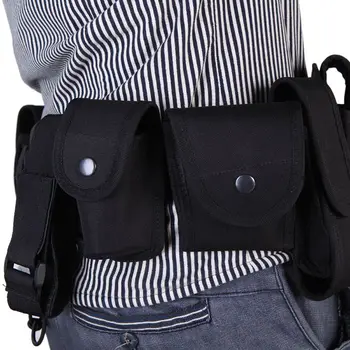 

Outdoor Tactical Hunting Belt Duty Utility Kit Belt with Pouches System Holster Training Security Guard Tool