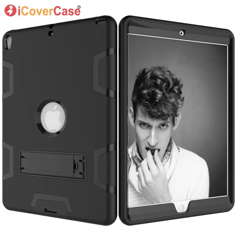 

Hybrid Armor Case For iPad Pro 10.5" 2017 Full Body Heavy Duty Defender Protector Holder Cover For Apple iPad Pro 10.5 Tablet