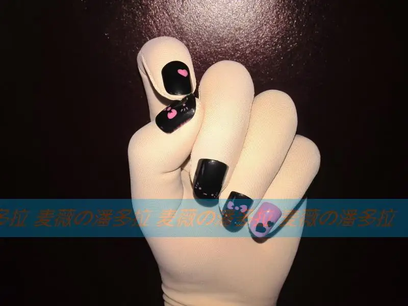 Индивидуальные кигуруми ногти с фетиш одежда Zentai перчатки - Цвет: B