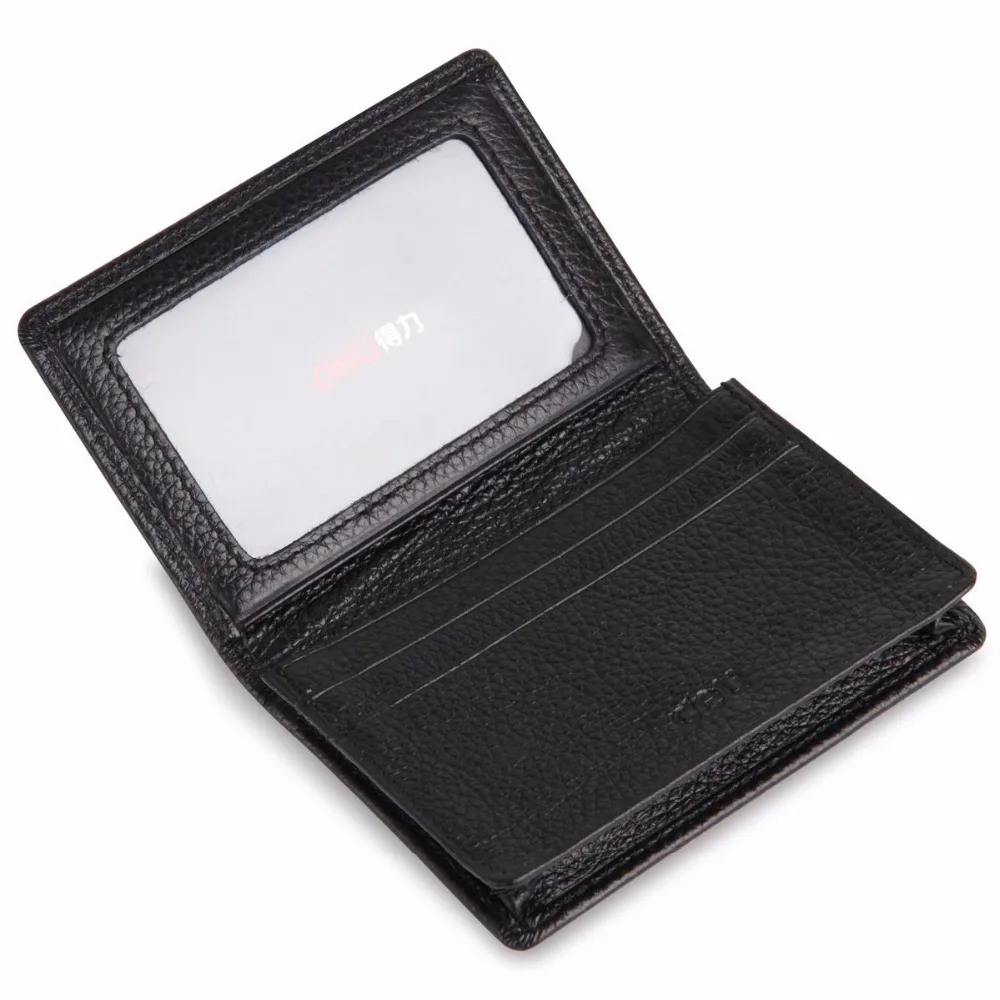 Bolsa de Cartão de Negócios Preço por Atacado Cartão de 5 Couro Lichee Derme Camadas Bolsa Moda Escritório & Escola dl Bom 7625 4 High Quality Material escolar e de escritório