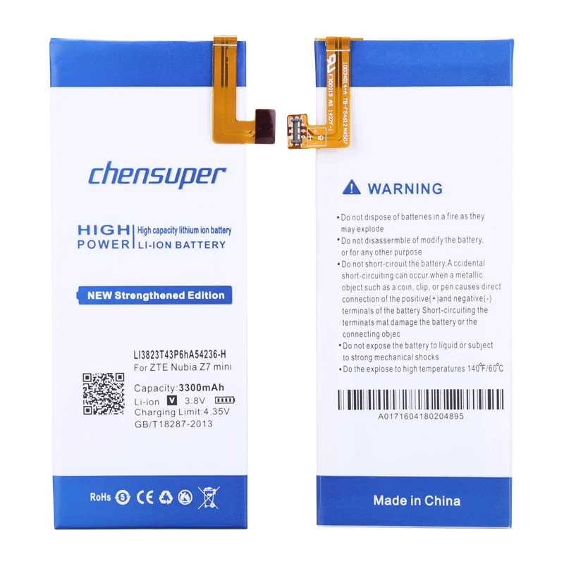 Cena Nowy 3300 mah LI3823T43P6hA54236 H bateria telefonu dla ZTE Nubia Z7 mini NX507J ostrze S6 5.0 cal G717C G718C baterie + aby skorzystać z bezpłatnych narzędzi w