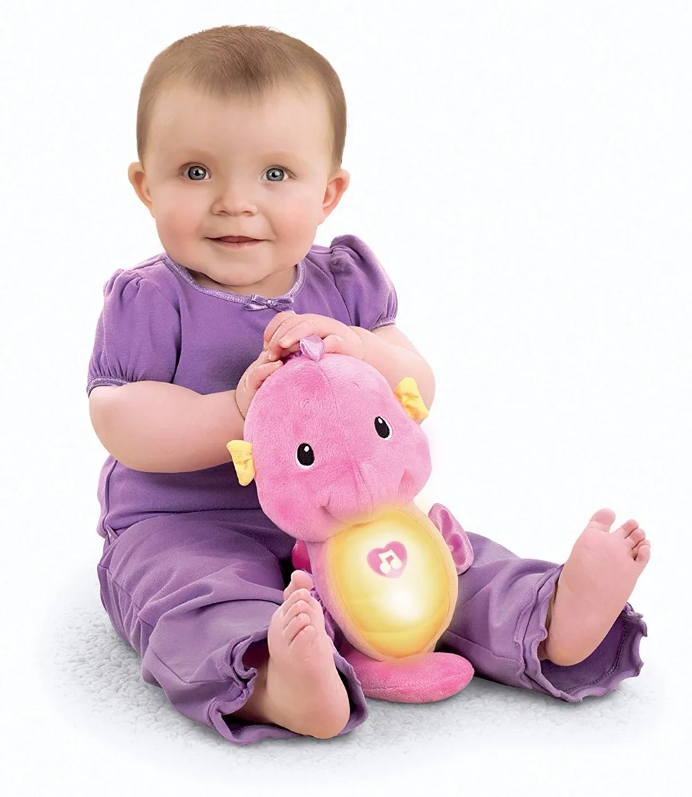 Cozfay Free Dropshipping Blue Pink Soothe & Glow Seahorse Stuffed