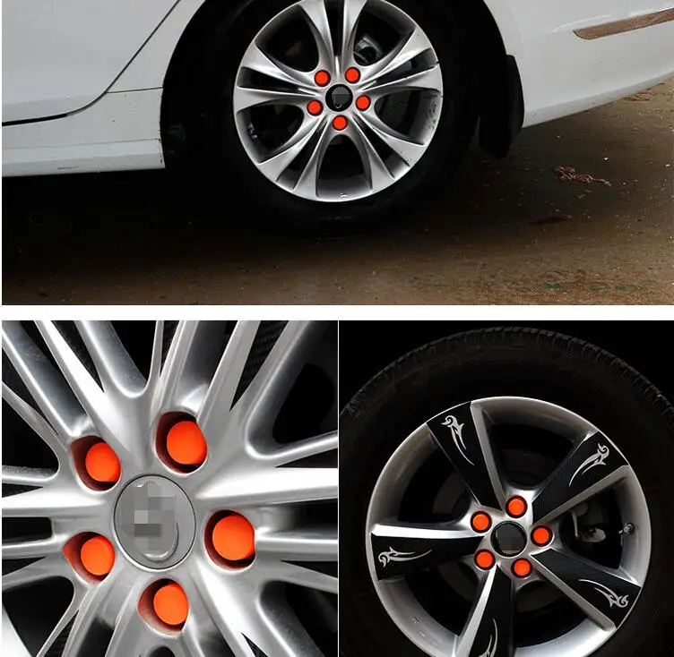 Авто красочные обода колеса Защитная крышка обода для Mazda 2 3 5 6 8 CX-5 CX-7, 20 шт./лот, стайлинга автомобилей