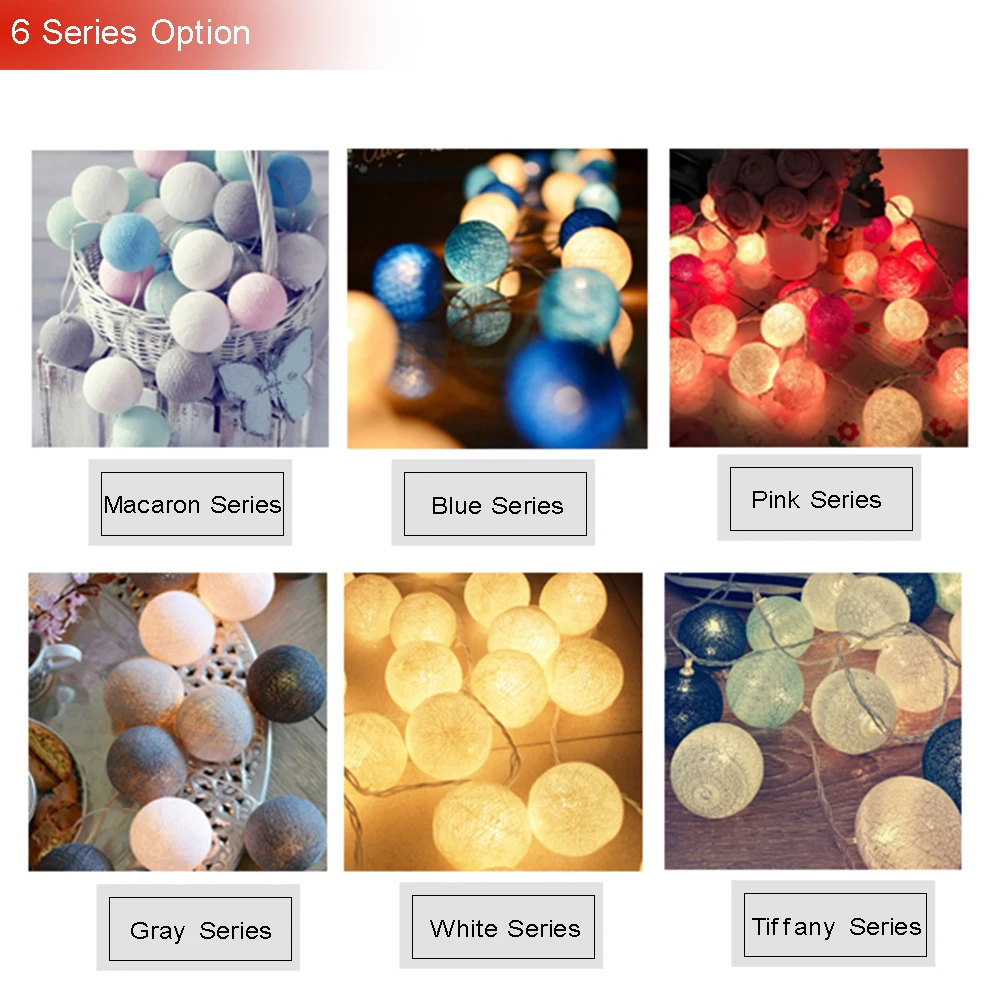 3m 20leds Holiday lights Cotton Ball Led Light string Battery/AC Plug USB Xmas Christmas wedding valentine Day decoration CA 3m 20leds Holiday lights Cotton Ball Led Light string Battery/AC Plug USB Xmas Christmas wedding valentine Day decoration CA