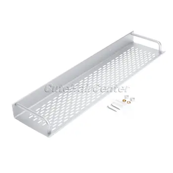 

High Quality Aluminum Single Condiment Shower Shampoo Cosmetics Multifunctional Kitchen Shelf Compartment Shelves 50*12*4CM