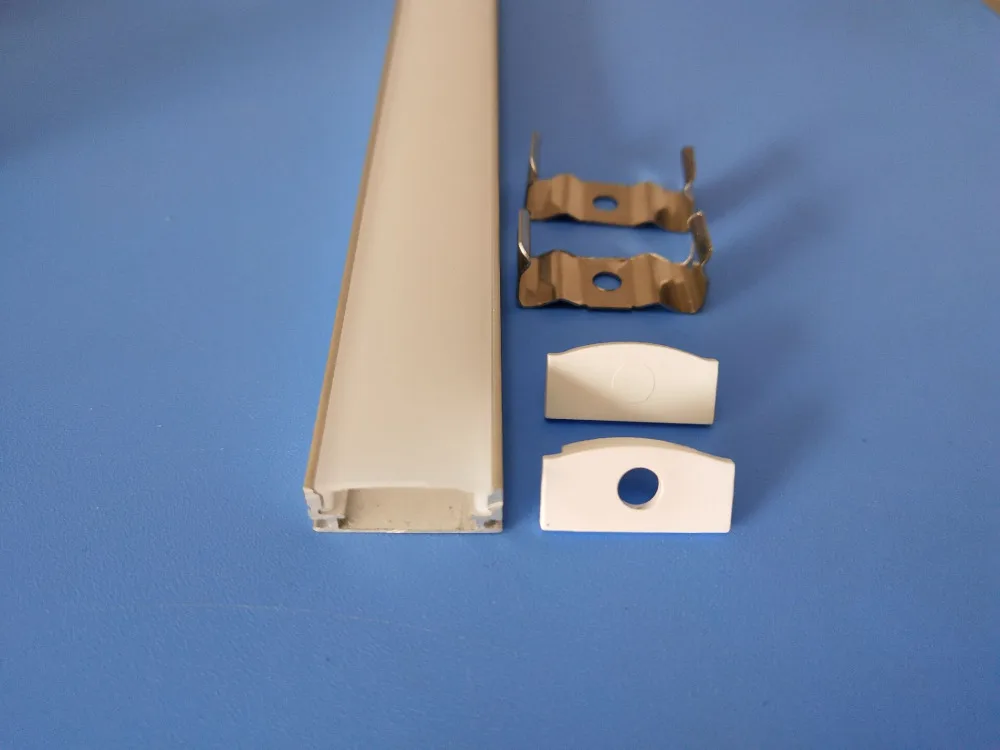 US $479.00 25mpcshigh quality led strip aluminum profile housing for LED strips cover150mlot Free Shipping cost