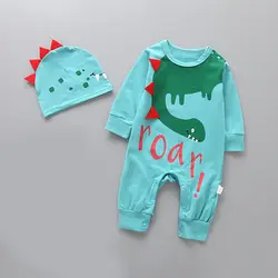 Коллекция 2018 года, весенняя одежда для малышей комбинезоны для новорожденных мальчиков и девочек детский комбинезон с длинными рукавами