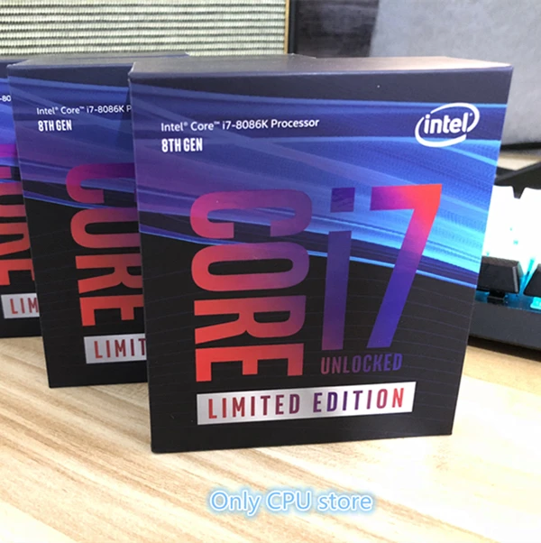 Original NEW BOX Intel CPU Core 8 series i7 8086K Processor i7 