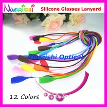 20 шт L610 12 цветов прямоугольная головка дизайн высокого качества эластичные силиконовые солнцезащитные очки длинные шнуры шнурки