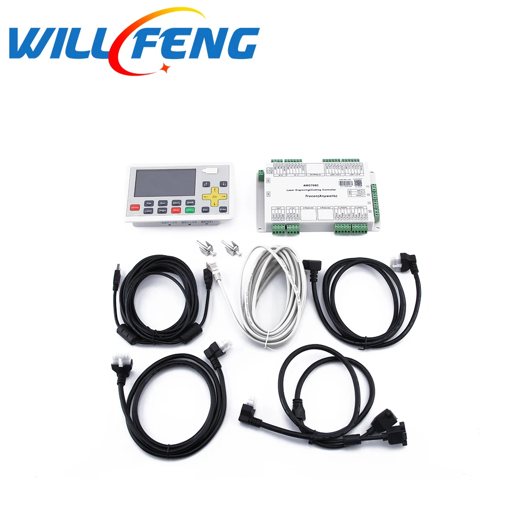 Лазерный контроллер Will Feng Trocen Awc708c Lite Co2 система контроля для лазерной