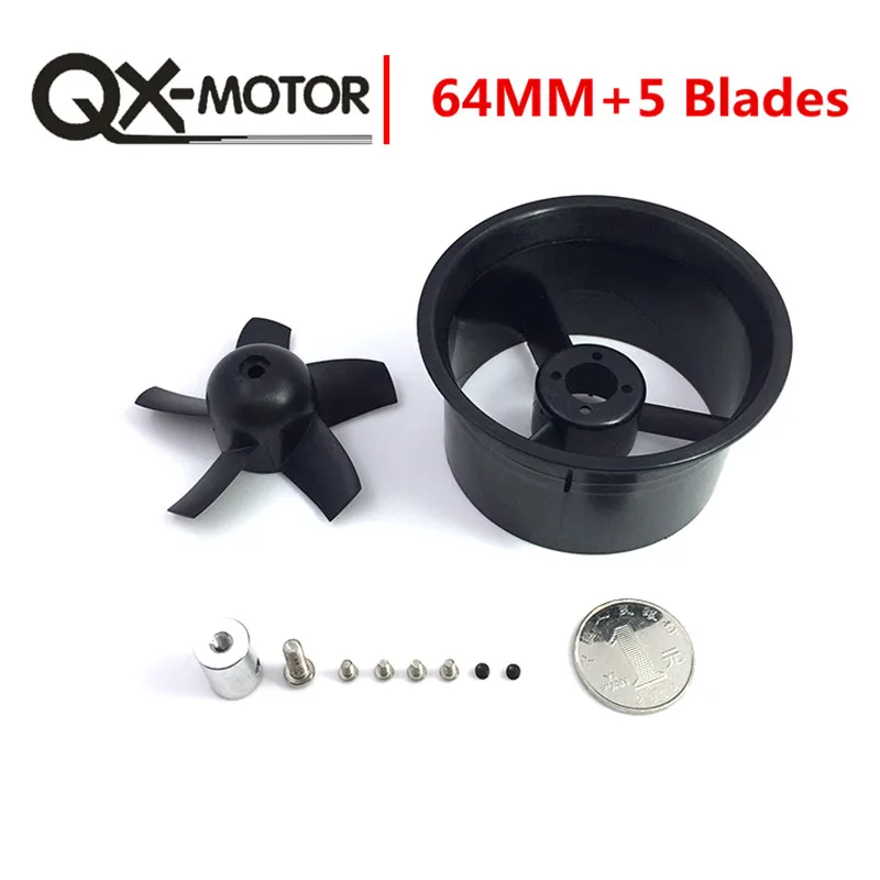 QX двигатель 64 мм EDF все наборы QF2822 4300KV с 5 лезвиями Ducted Fan для RC Самолет|Детали и