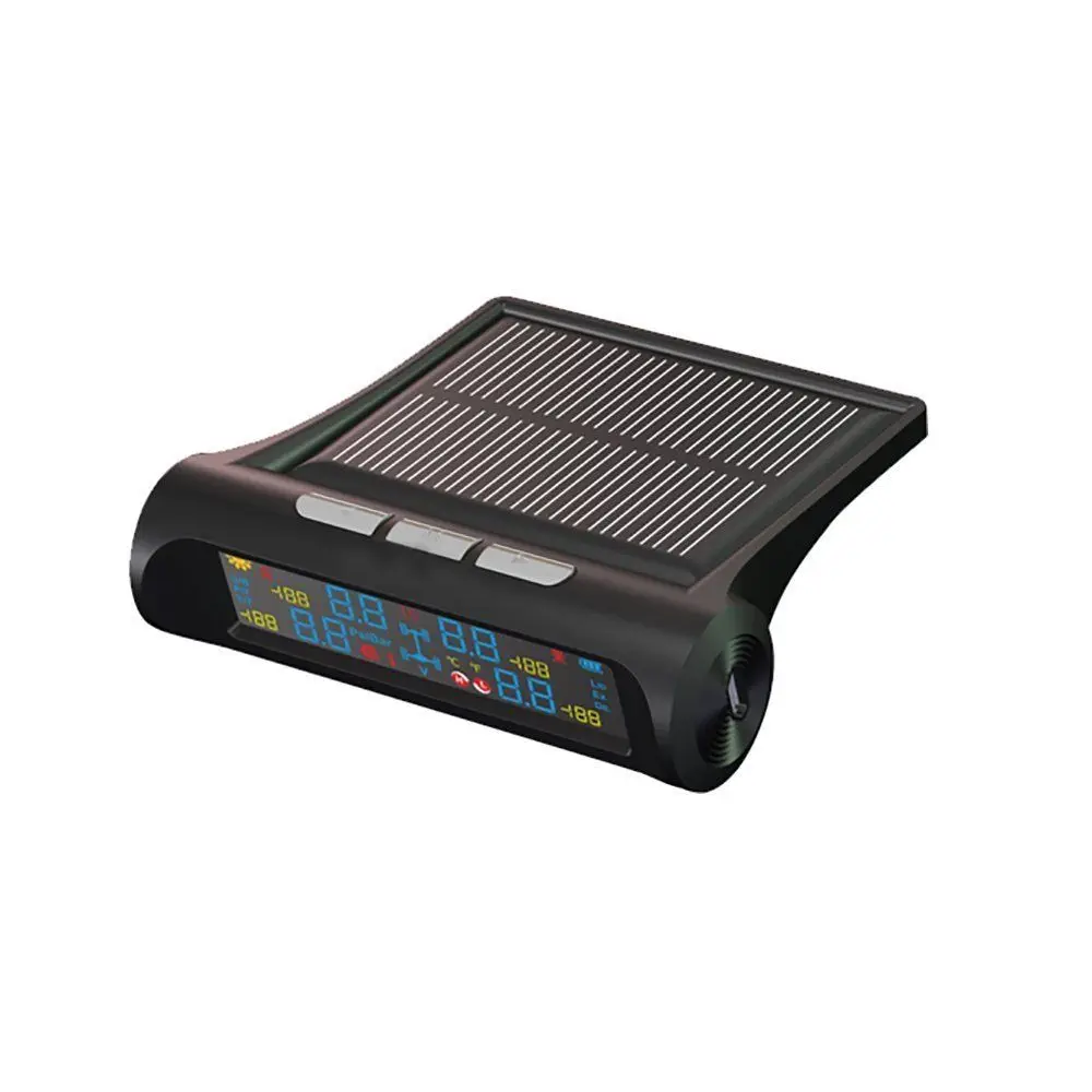 

Car Solar USB Tire Pressure Monitor TPMS Tire Pressure Tester Built-in Sensor