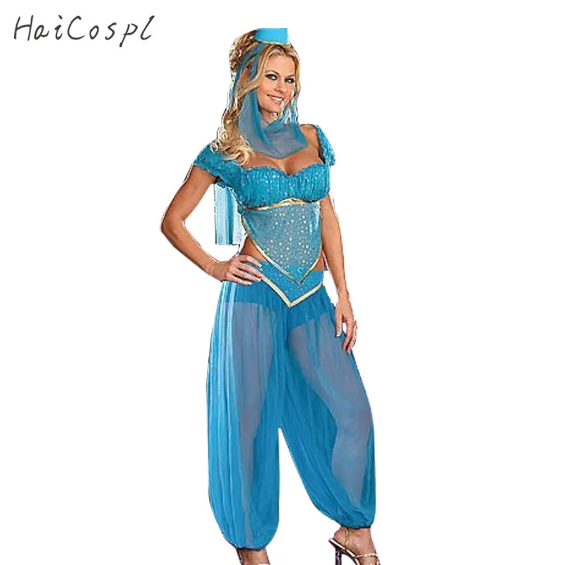 Plus Size Xl Sexy Prinses Jasmine Kostuum Vrouwen Buikdans Prestaties Arabische Kostuum Carnaval Kostuums - AliExpress & Speciaal Gebruik