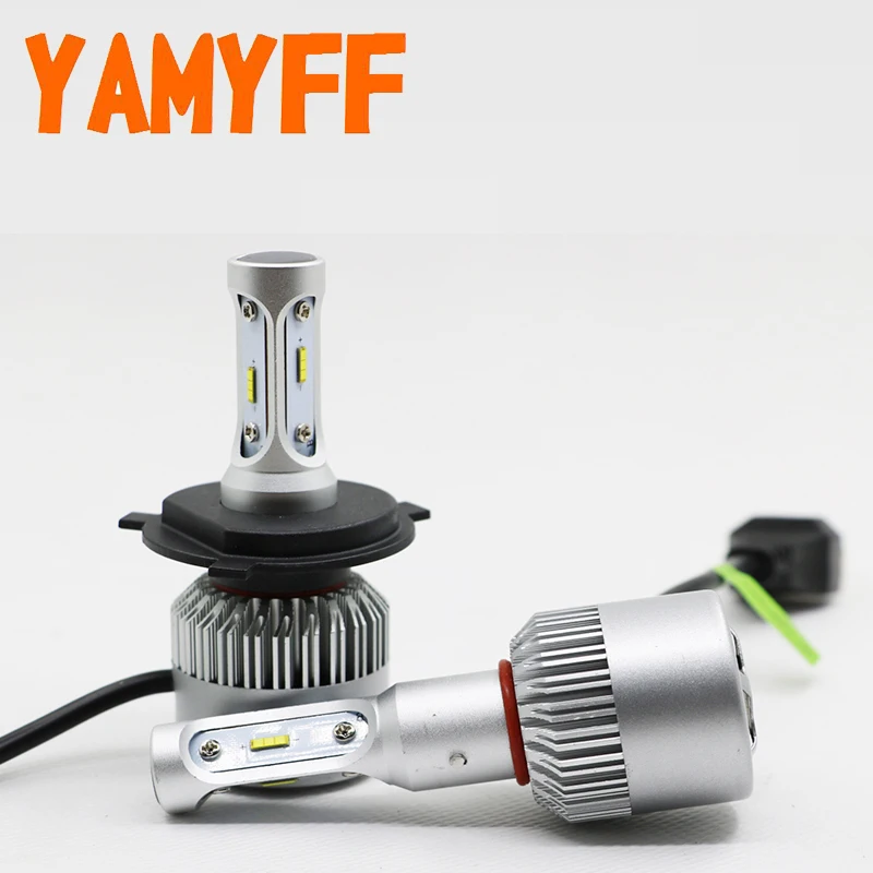 Beste YAMYFF Auto Koplamp H4 LED H7 H11 LED H8 H1 H3 9005 9006 880 881 Koplamp Lamp Auto Mistlamp lamp 9000LM CSP Chip 6000 k 12 v