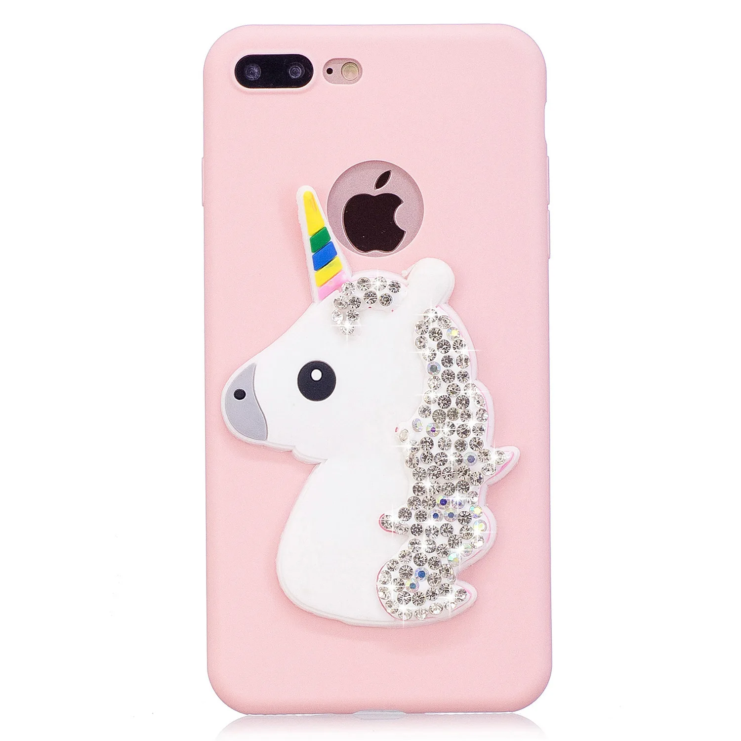 Pink Cute Cartoon Unicorn Glitter Star Dynamic Liquid Quicksand Phone Cases For iPhone X Case for Iphone 6 6S 7 8 Plus 5 5S |