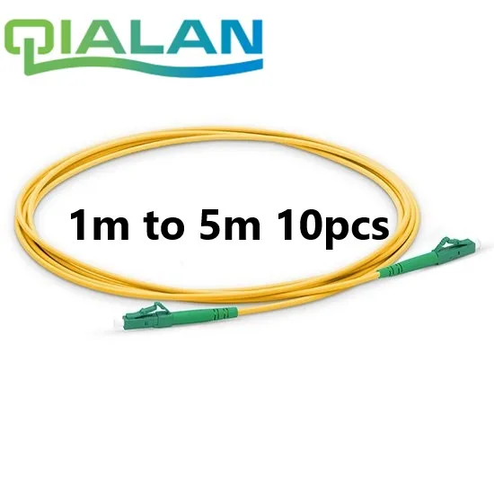 

Optical Fiber Patchcord 10pcs 1m to 5m LC APC to LC APC Fiber Optic Patch Cord Simplex 2.0mm G657A PVC Single Mode Jumper Cable