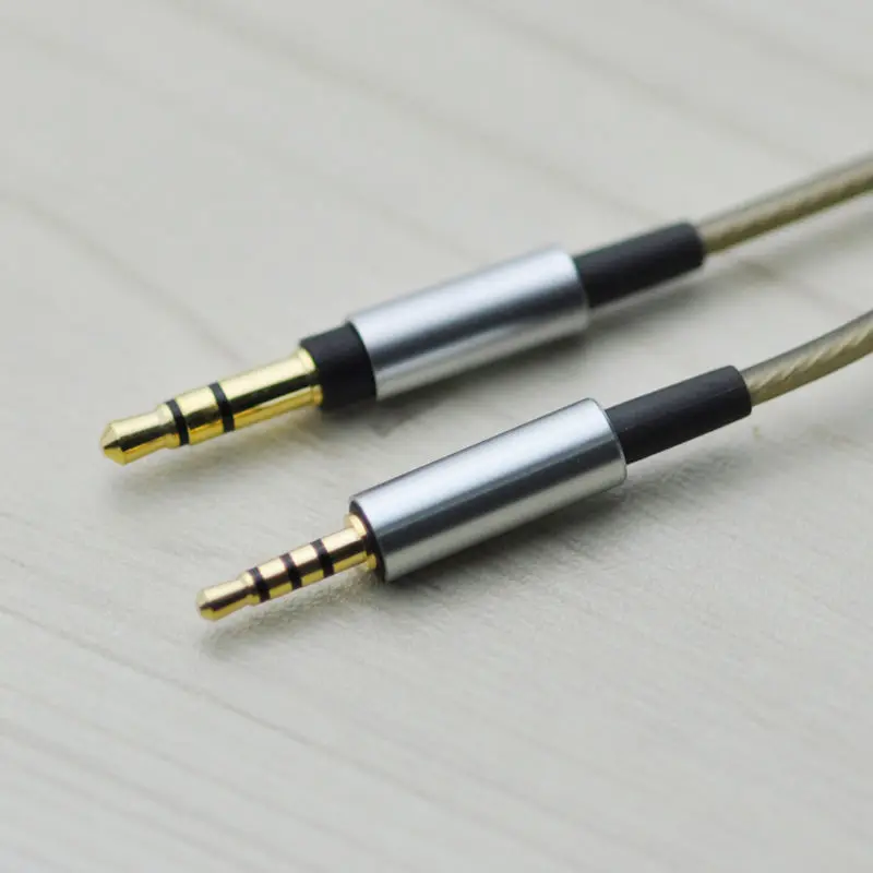 6ft Upgrade Silver Plated Audio Cable For Sennheiser mm400-x mm450-x mm550-x HD495 HD500 HD570 HD590 EH2200 EH2270 headphones |
