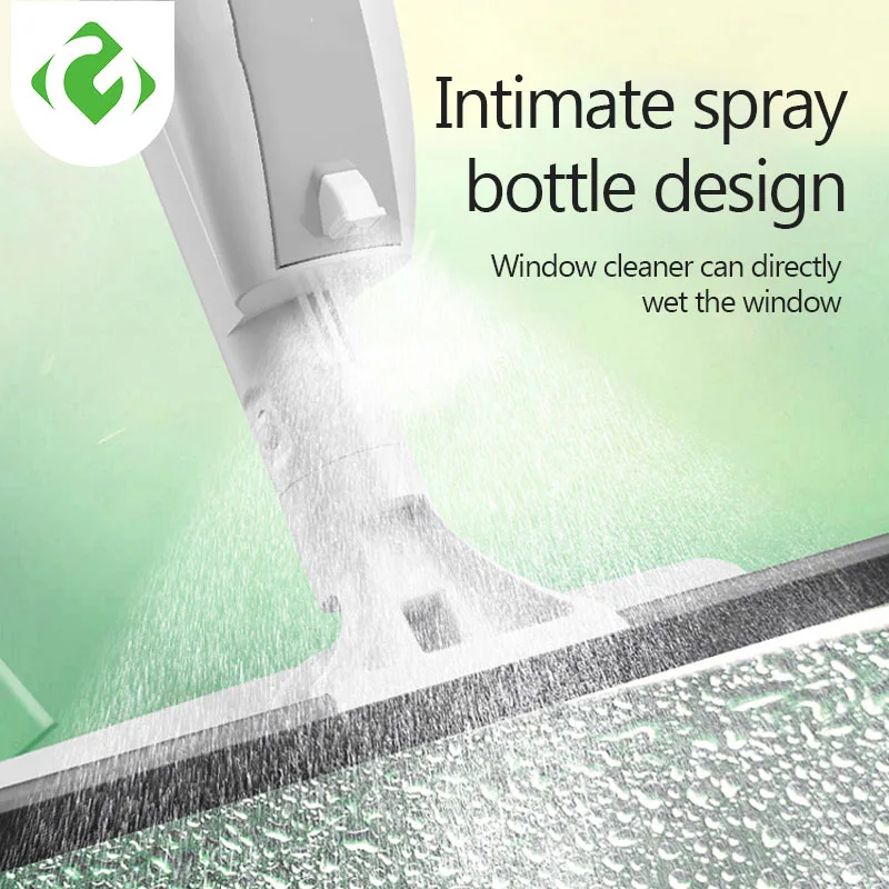 Comprar Cepillo de limpieza de vidrio de GUANYAO con limpiador de ventana de rociado de agua de aluminio de alta calidad de mango largo de limpiaparabrisas y paño combo de silicona