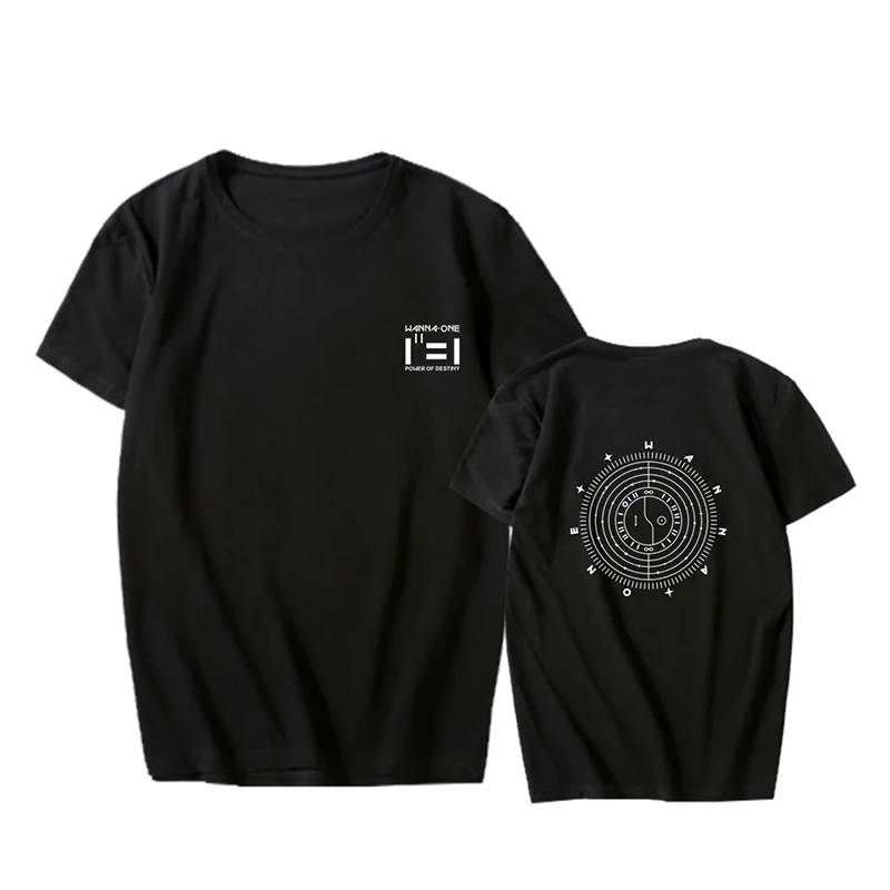 KPOP WANNA ONE Album Power of Destiny Tees Hip Hop Tshirt T Shirt Short Sleeve Tops T-shirts PT1003 | Женская одежда