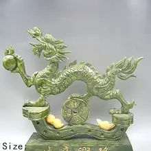 Разработать China Southern Тайвань jade благоприятный Дракон Статуя для процветающий бизнес